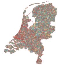 4 pc, kleur en plaatsnamen